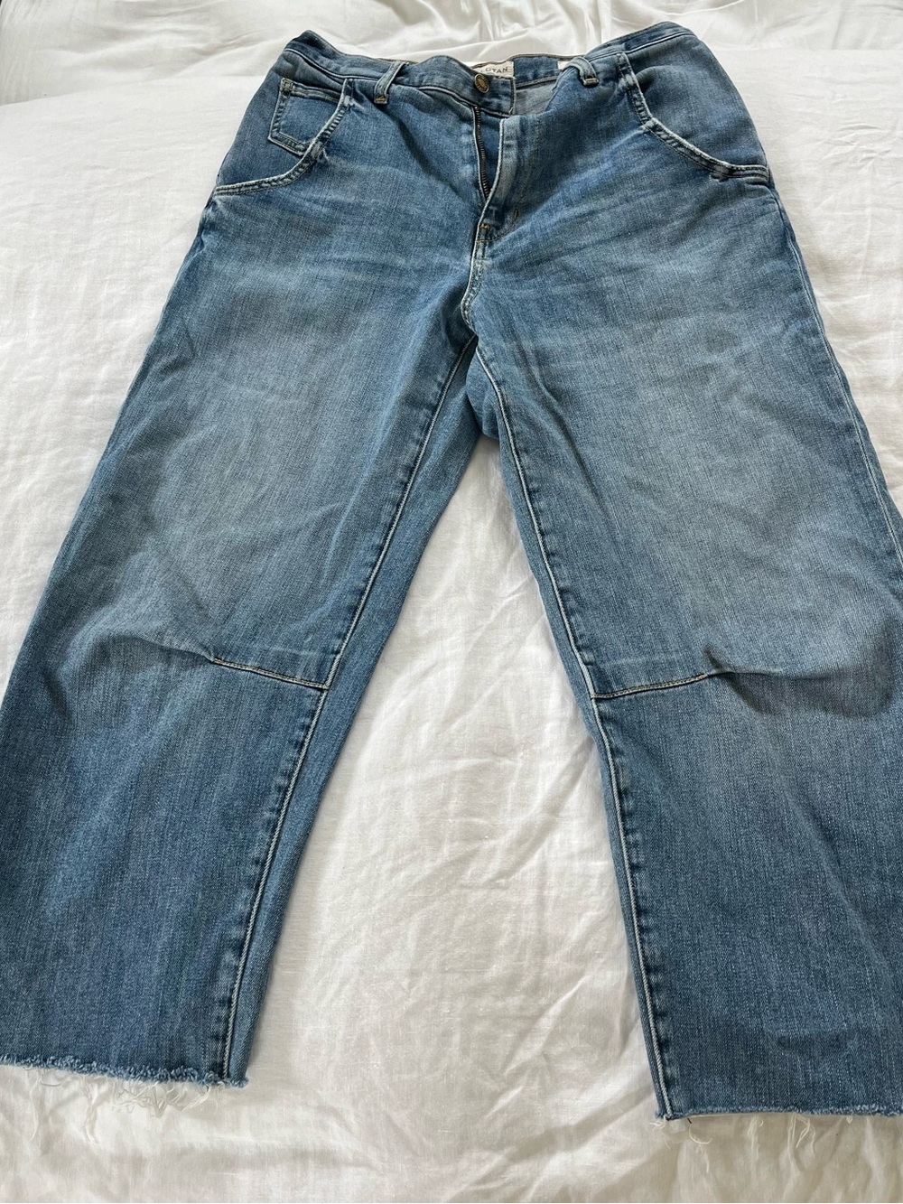 Nili Lotan Blue Relaxed Wide-Leg Jeans - Picture 6 of 7